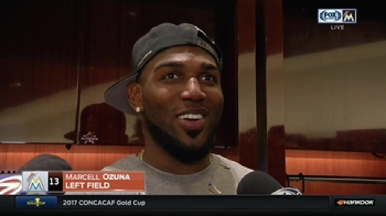 Marcell Ozuna on robbing HR: I love climbing that fence