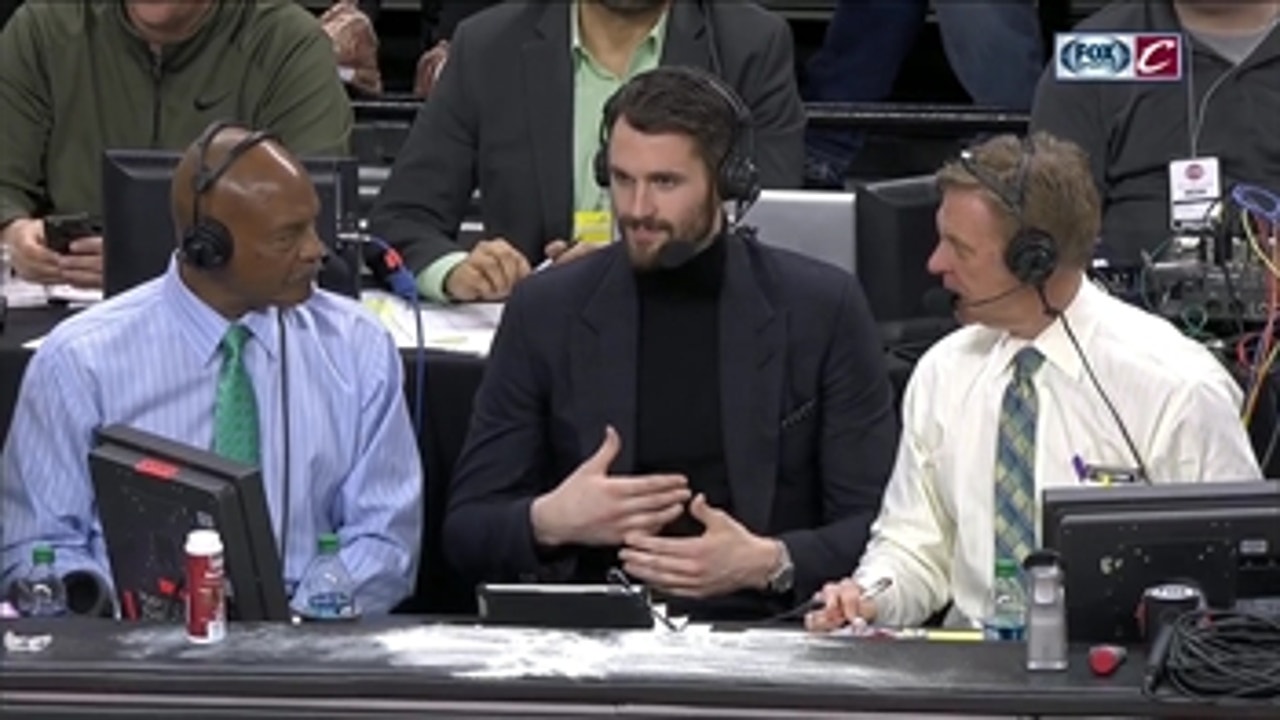 Kevin Love joins Fred & AC on commentary in Detroit