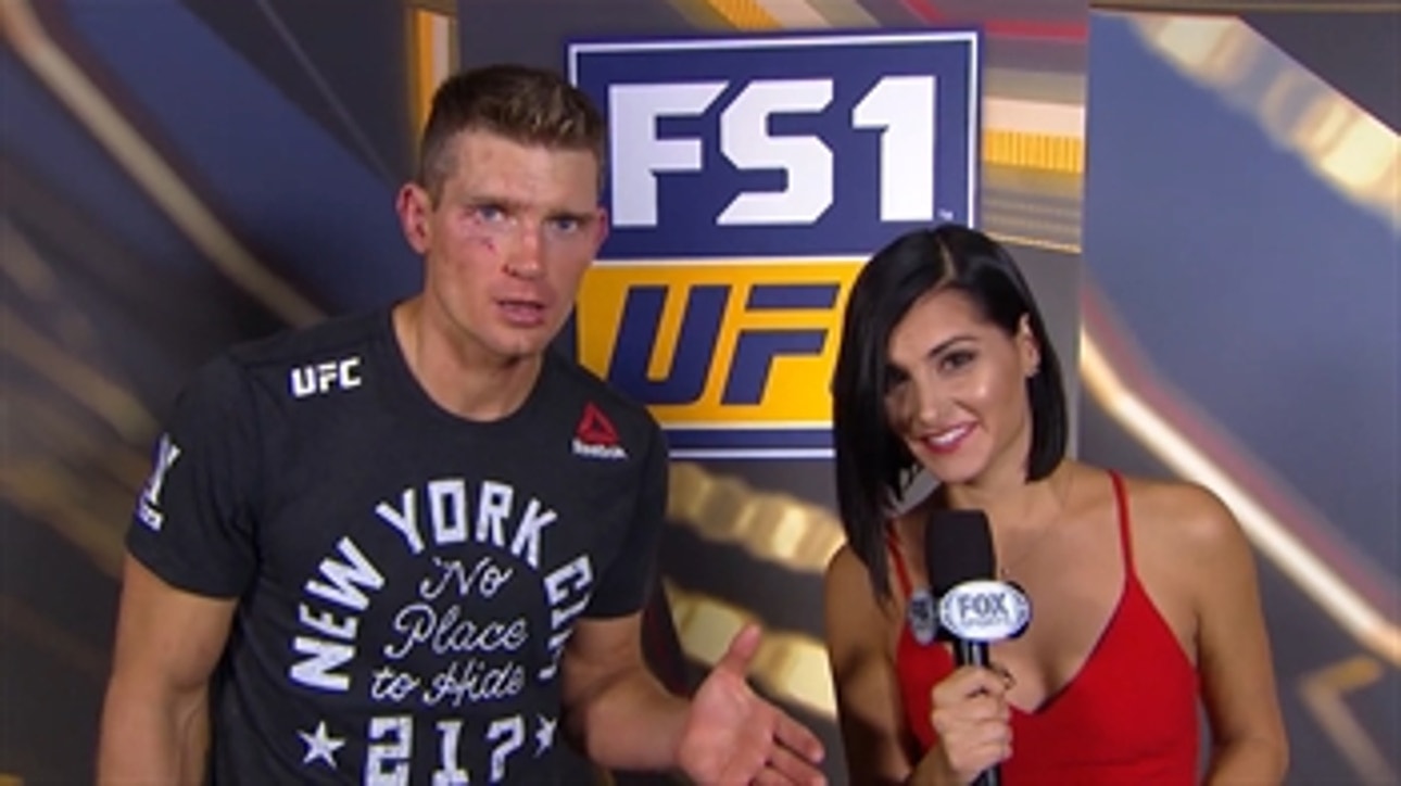 Wonderboy says "He's not giving up on the title" when asked about Tyron Woodley