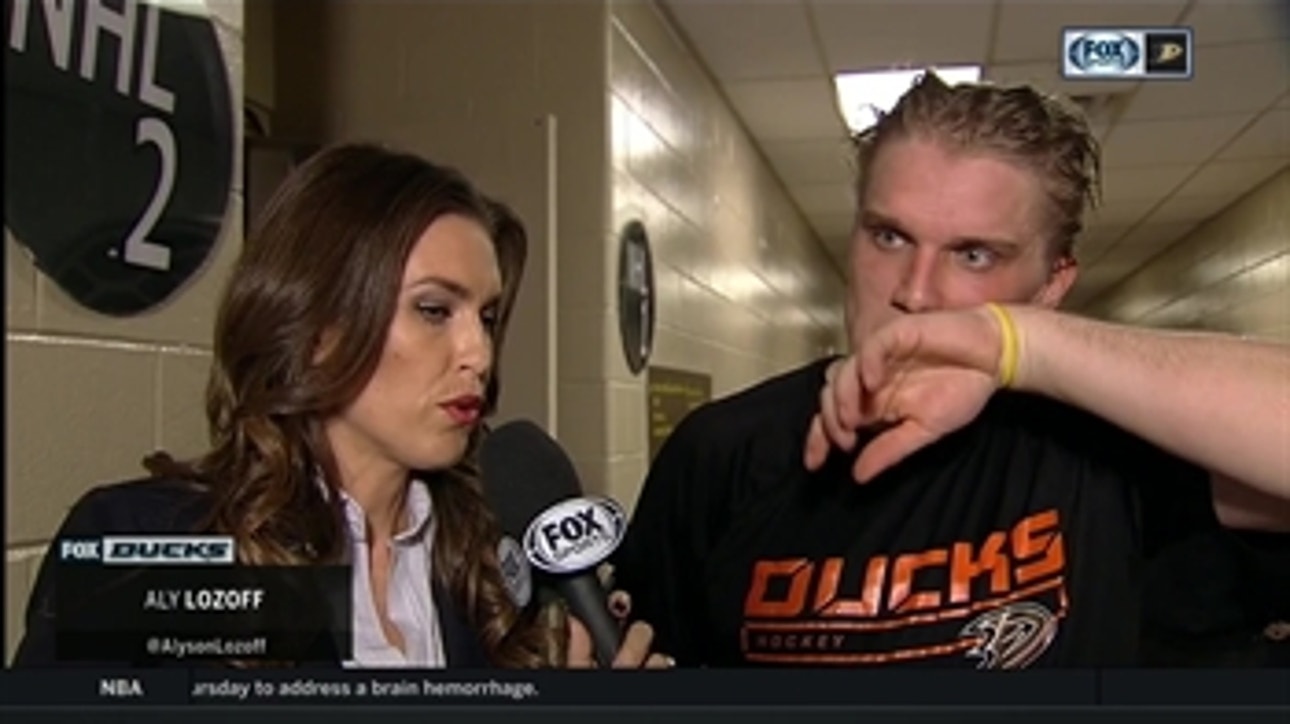 Jakob Silfverberg goes over the Ducks 4-1 loss to Flyers