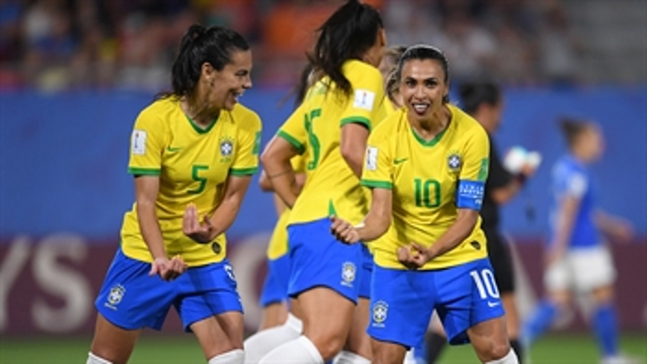 Brazil's Marta becomes the World Cup all-time leading goal scorer | 2019 FIFA Women's World Cup™ Highlights