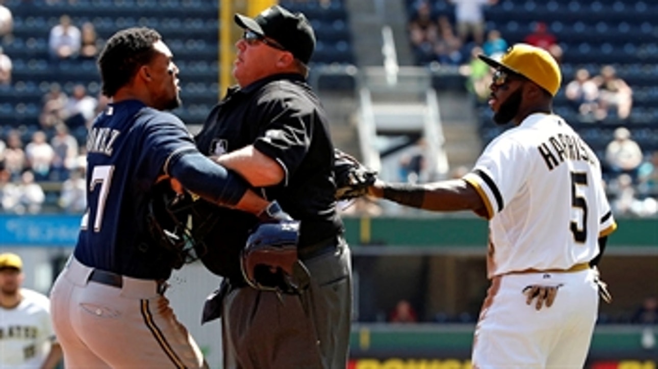 Brawling Brewers top Pirates in 14