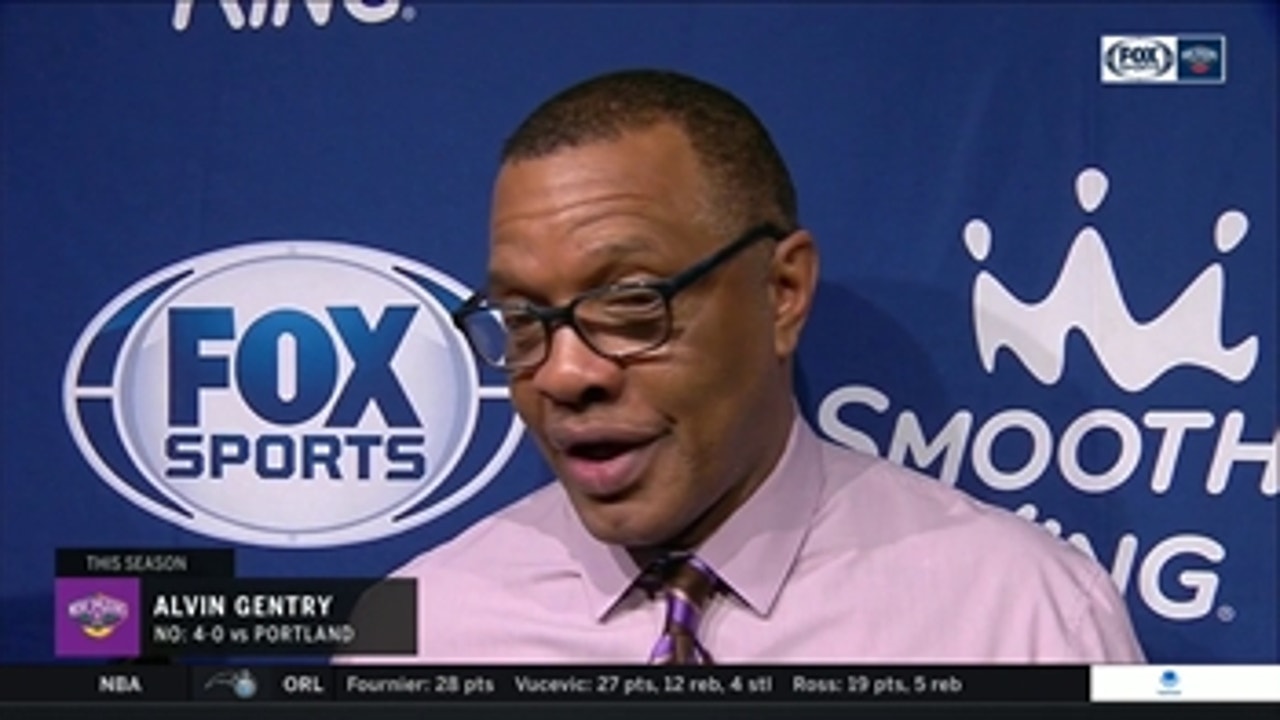 Alvin Gentry talks Pelicans Thrilling win against the Trail Blazers