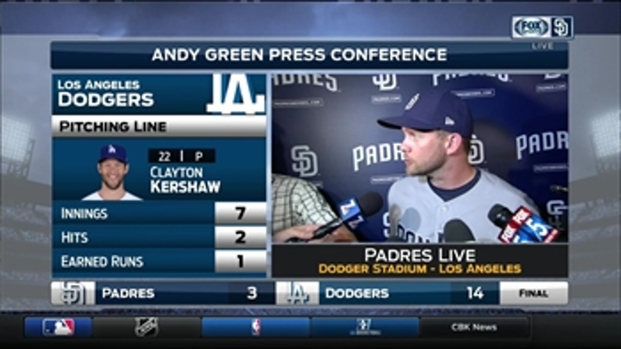 Andy Green postgame press conference following Padres' Opening Day loss