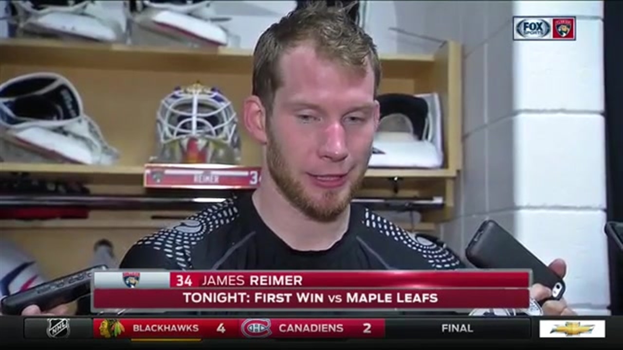 James Reimer: 'We were lucky enough to come out on the winning side'