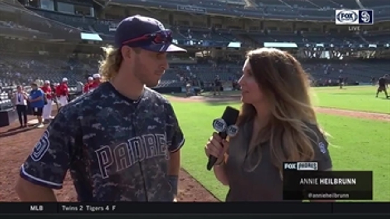 Travis Jankowski discusses his 4 stolen bases after the Padres win