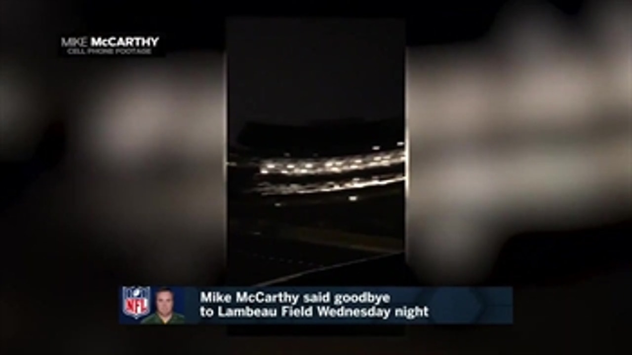 Mike McCarthy said goodbye to Lambeau Field under cover of night