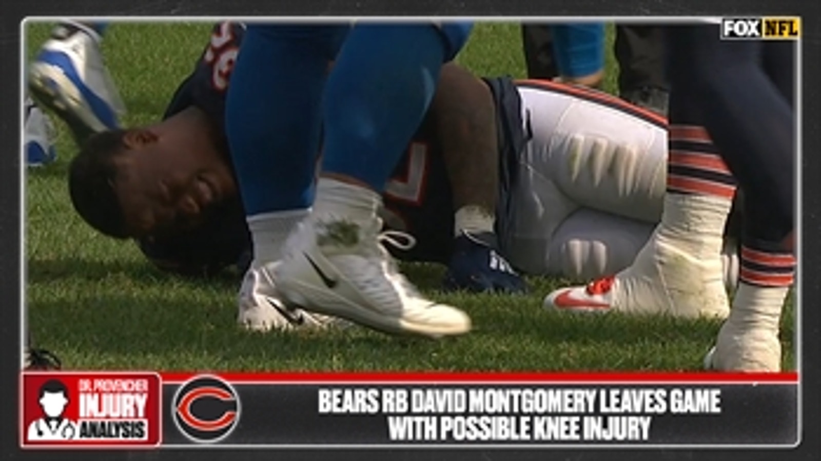Bears running back David Montgomery suffers knee injury