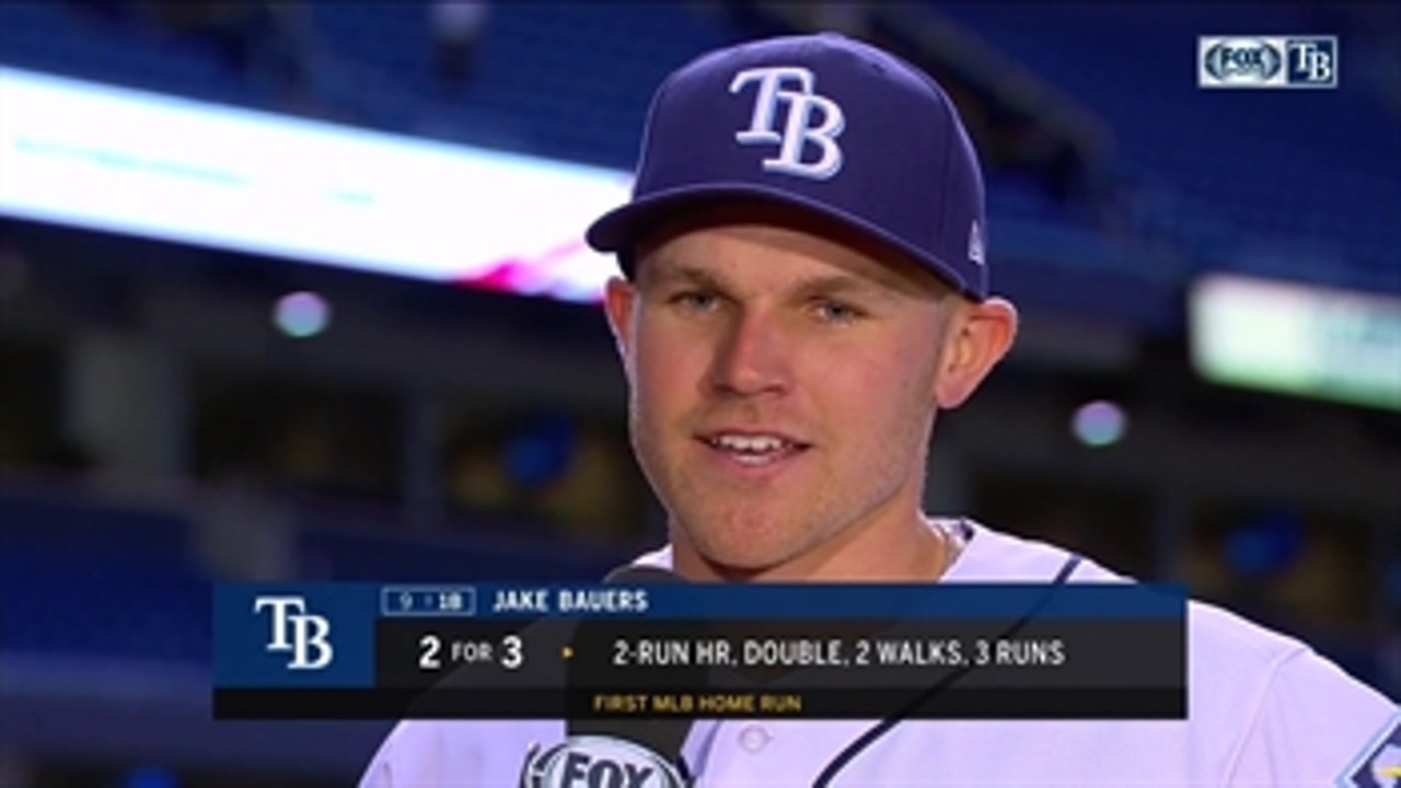 Jake Bauers on his 1st MLB homer