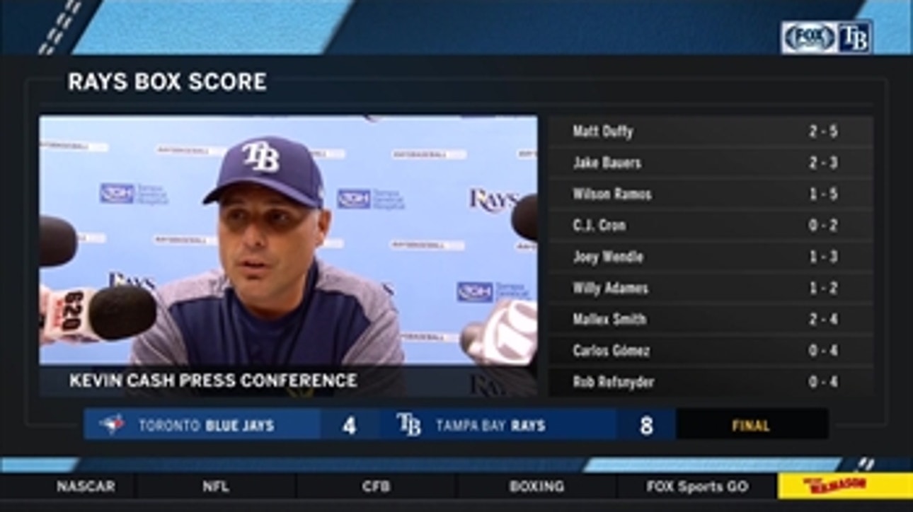 Kevin Cash discusses impact of Willy Adames, Jake Bauers