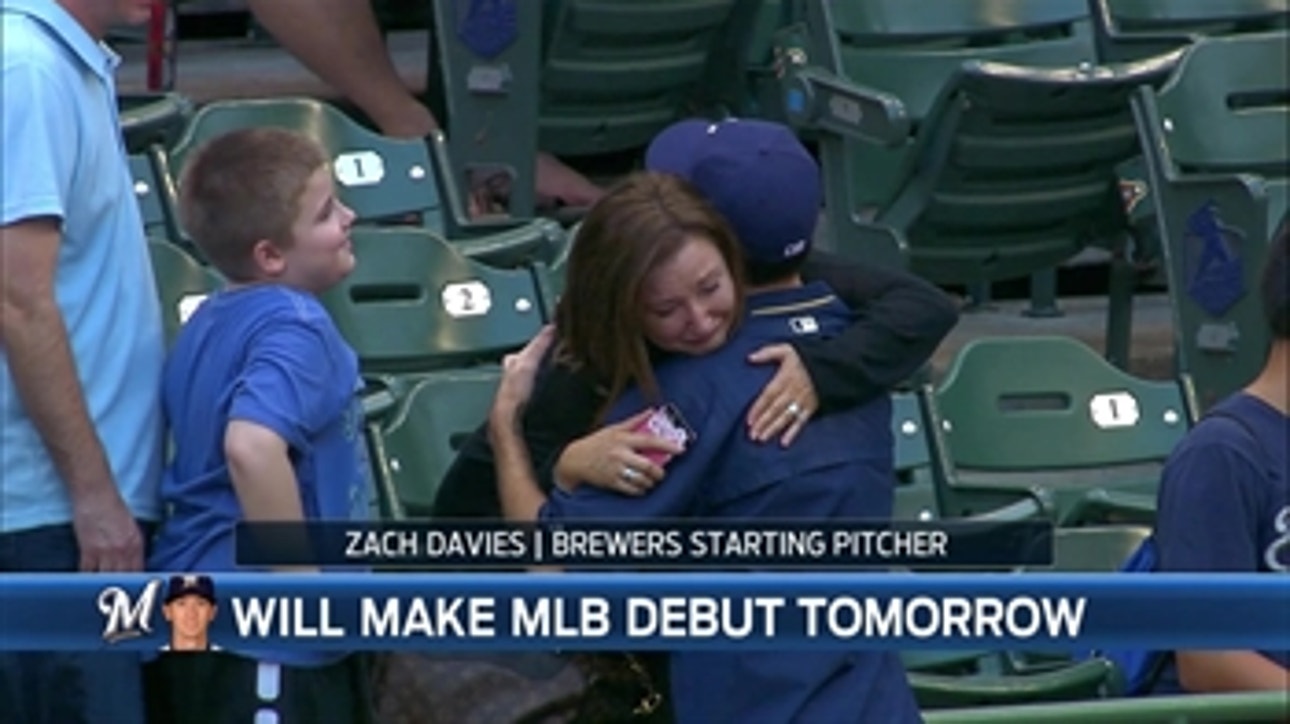 Brewers' Zach Davies called up, set to make MLB debut