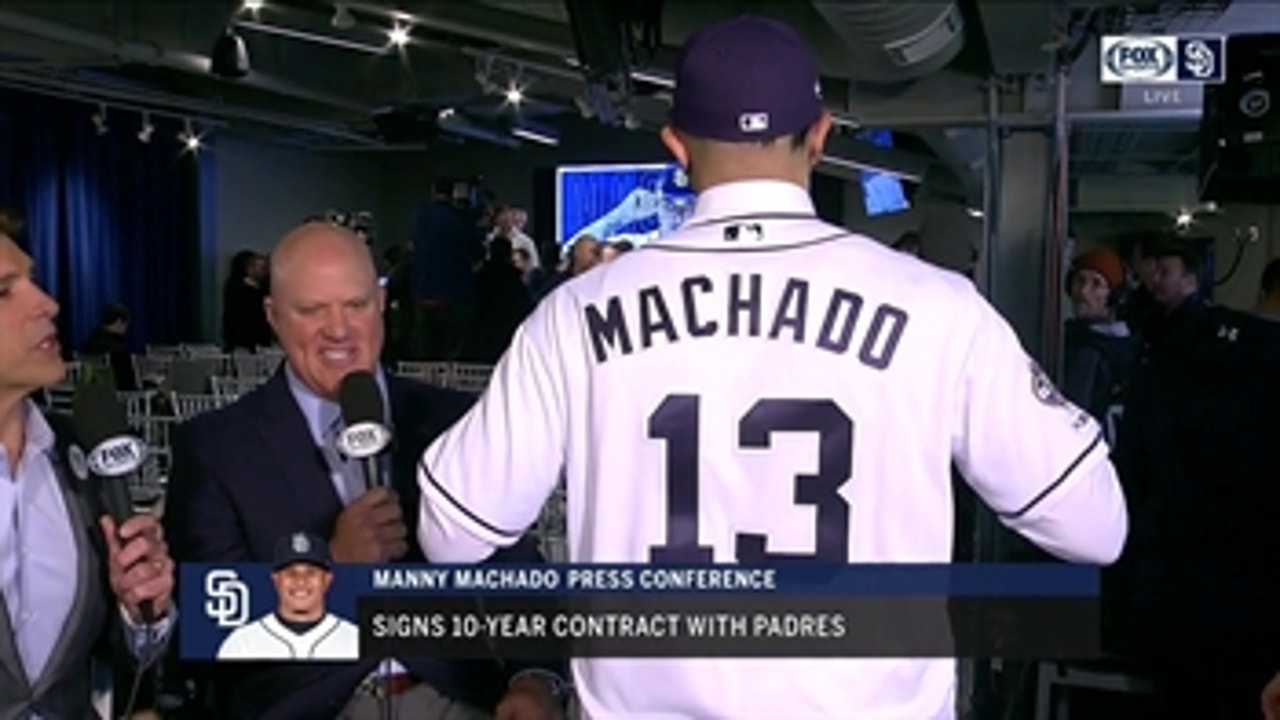 Manny Machado news conference Padres