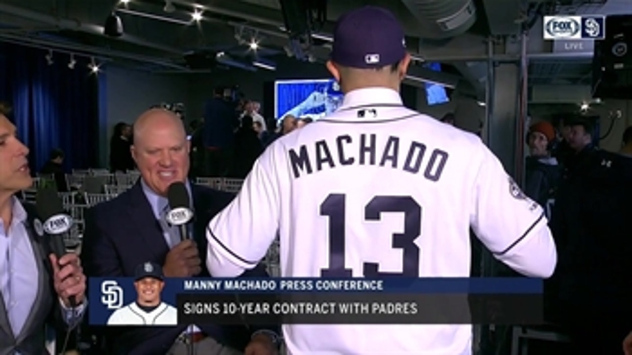Manny Machado will wear No. 13 with Padres