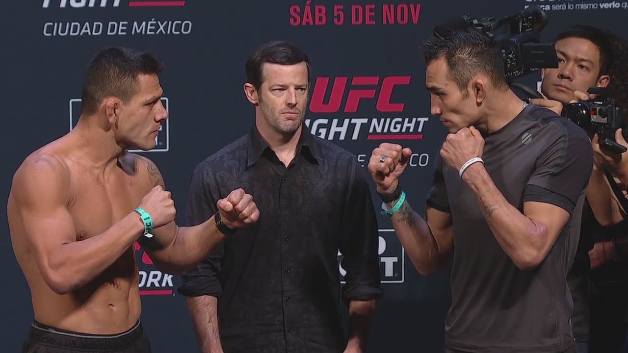 UFC Weigh-In: Rafael Dos Anjos vs. Tony Ferguson ' Fight Night Mexico City