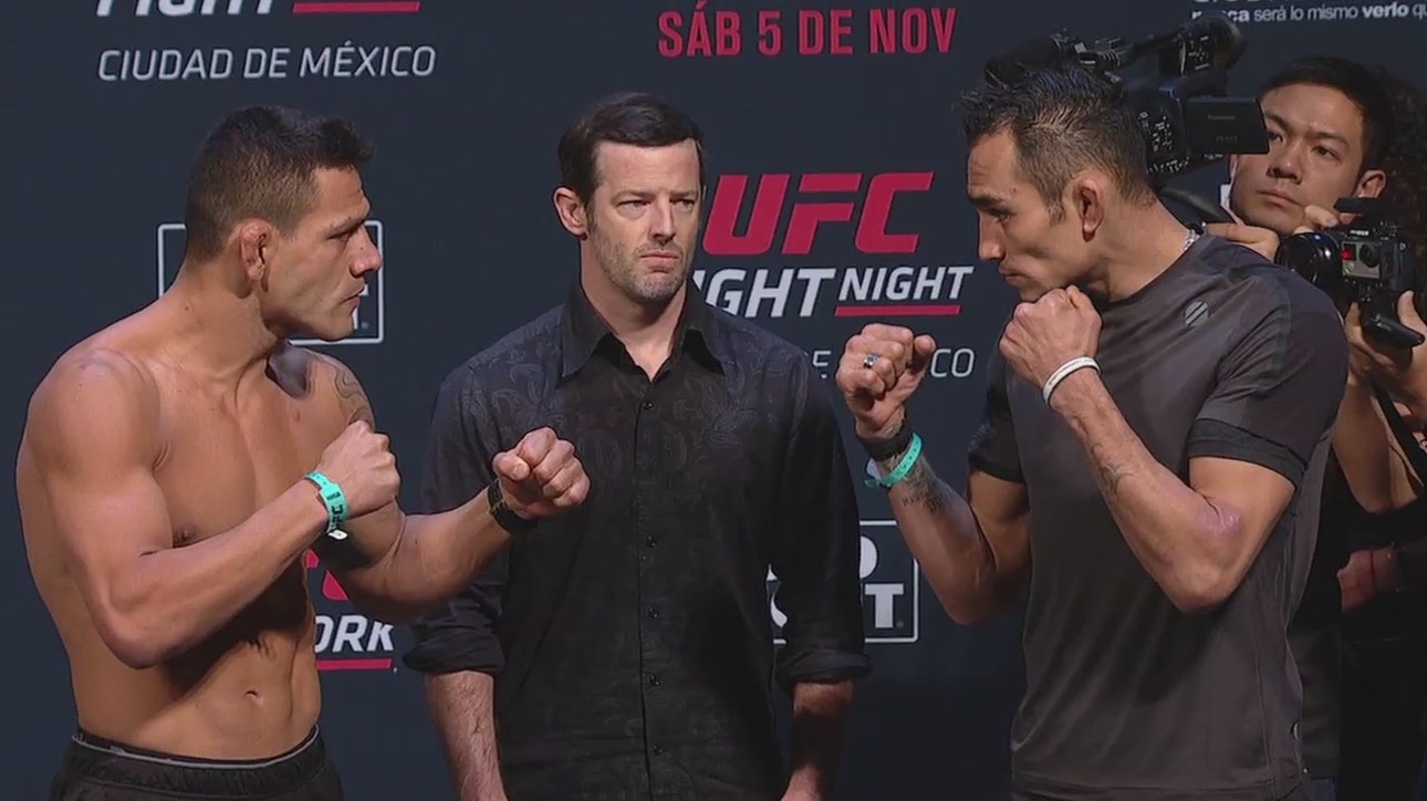 UFC Weigh-In: Rafael Dos Anjos vs. Tony Ferguson ' Fight Night Mexico City