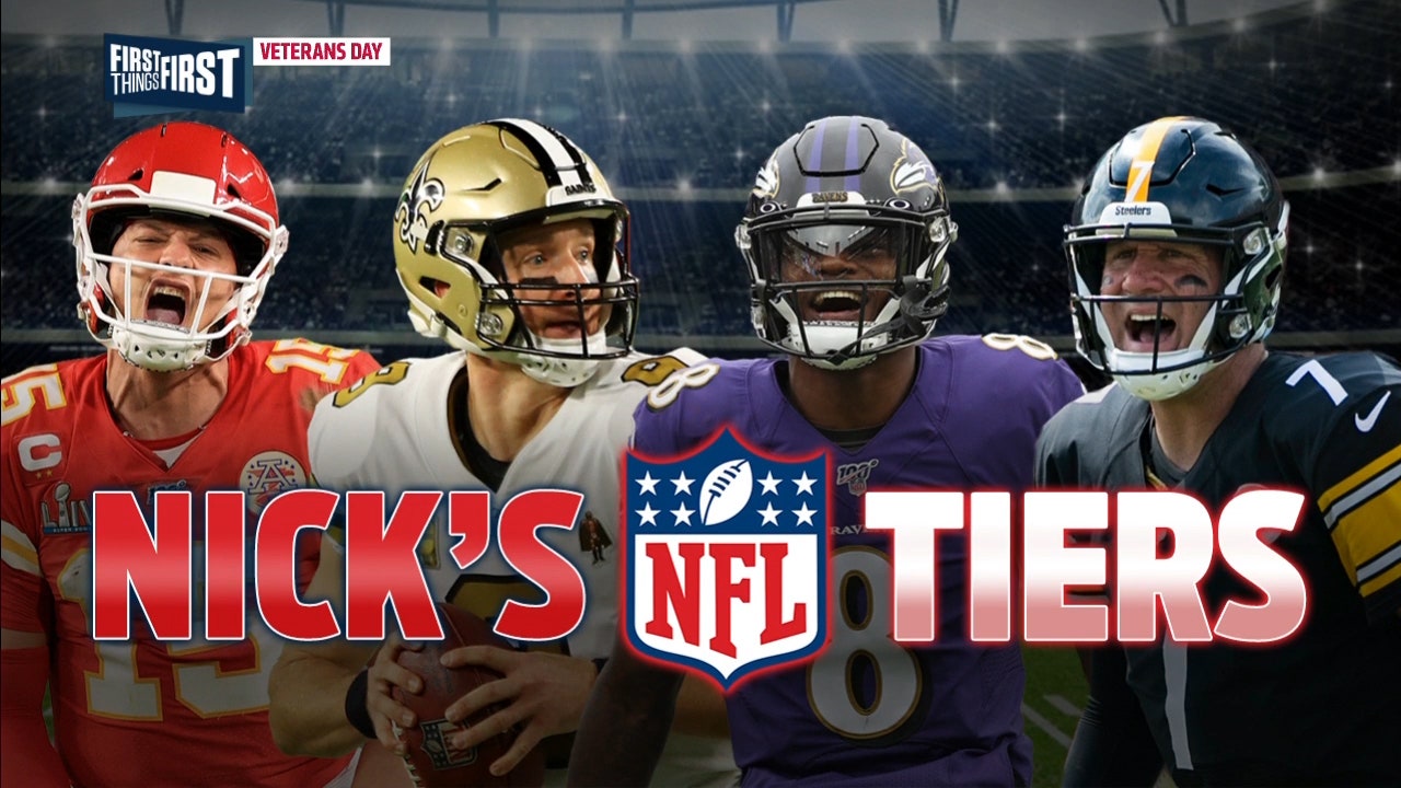 Nick Wright breaks down his NFL Tiers entering Week 10 ' FIRST THINGS FIRST