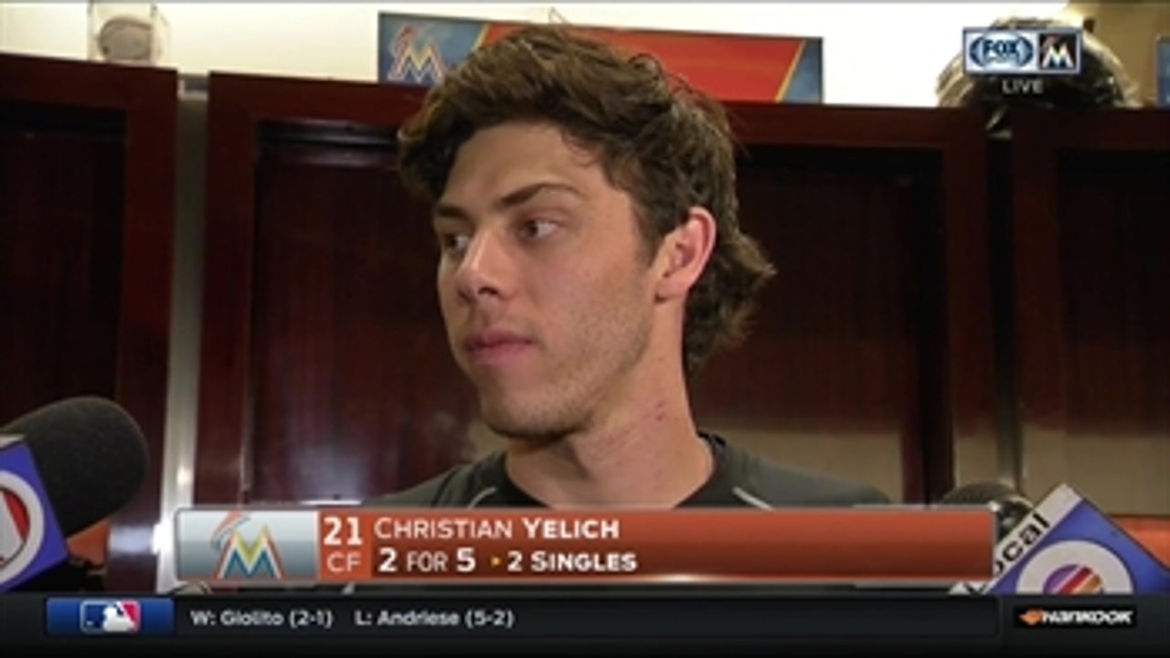 Miami Marlins center fielder Christian Yelich was blunt when describing the...