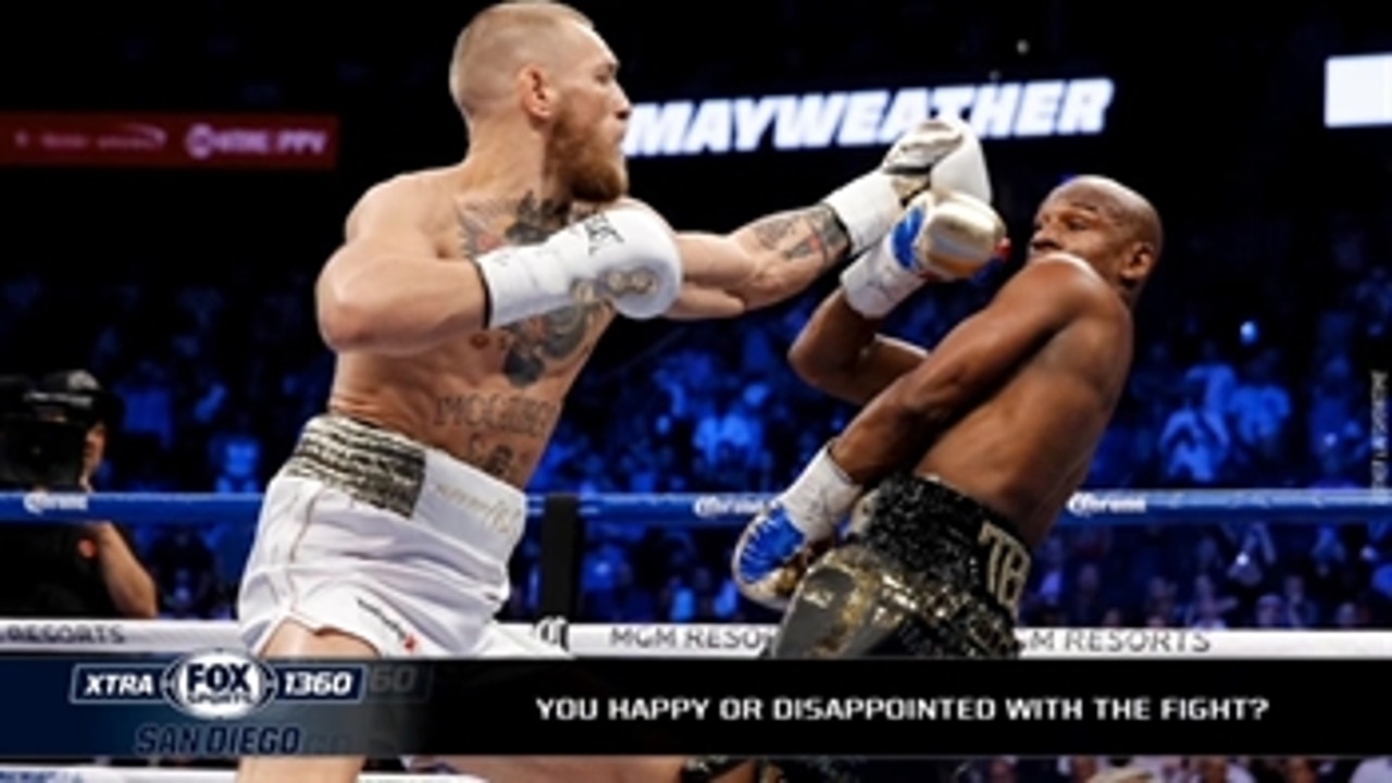 Were you happy or disappointed with the Mayweather-McGregor fight?