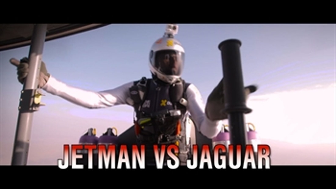 Jaguar XJR vs. Jetpack Drag Race