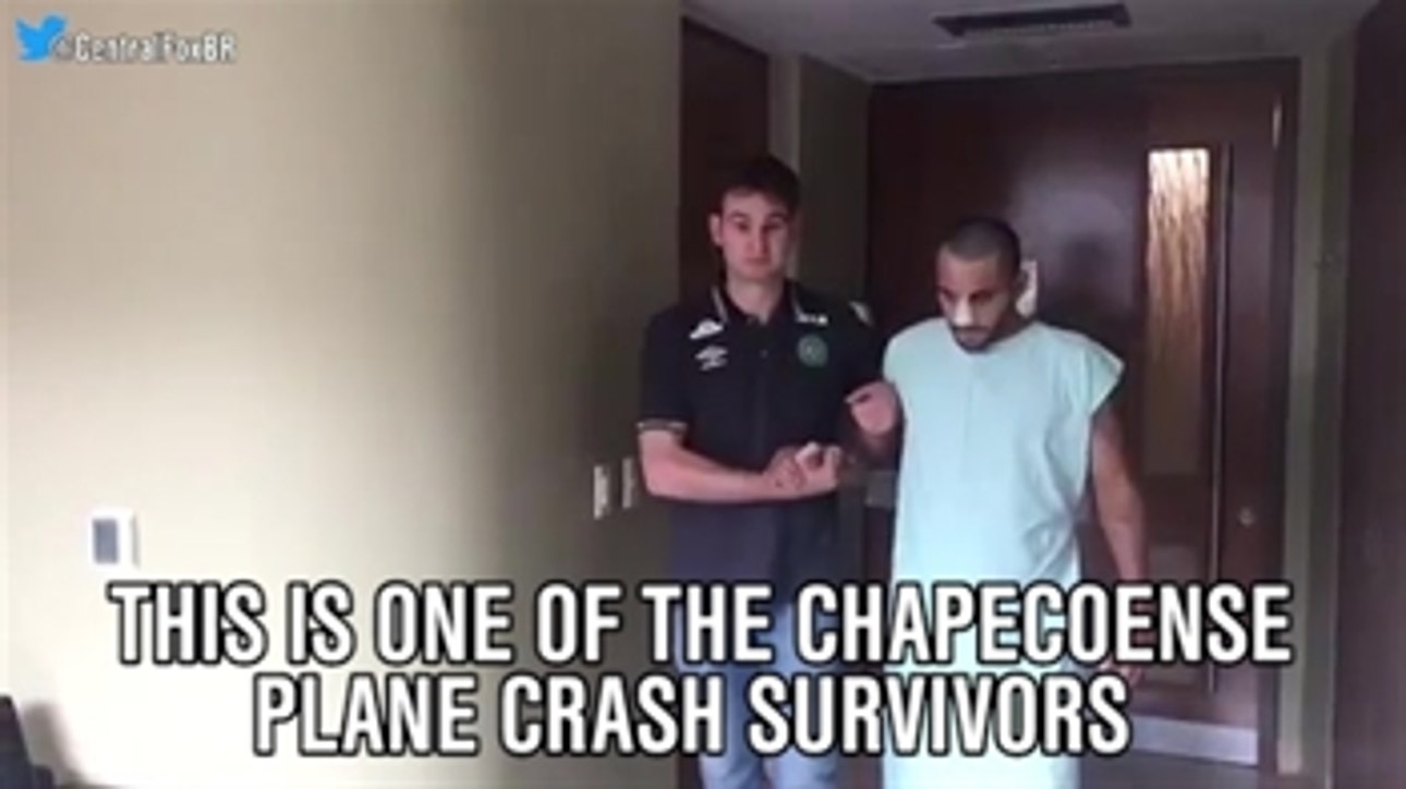 A Chapecoense player that survived the tragic plane crash is walking on his own