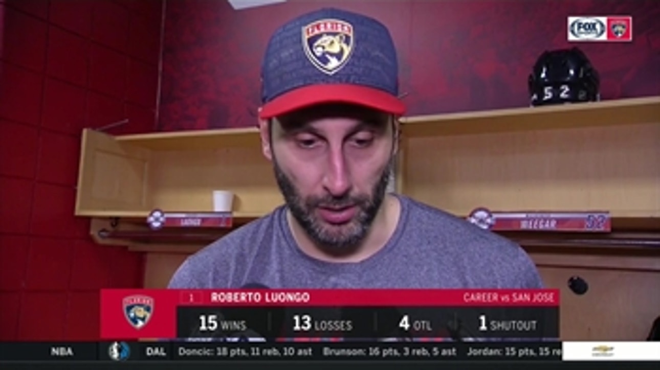 Roberto Luongo says Panthers have swagger back