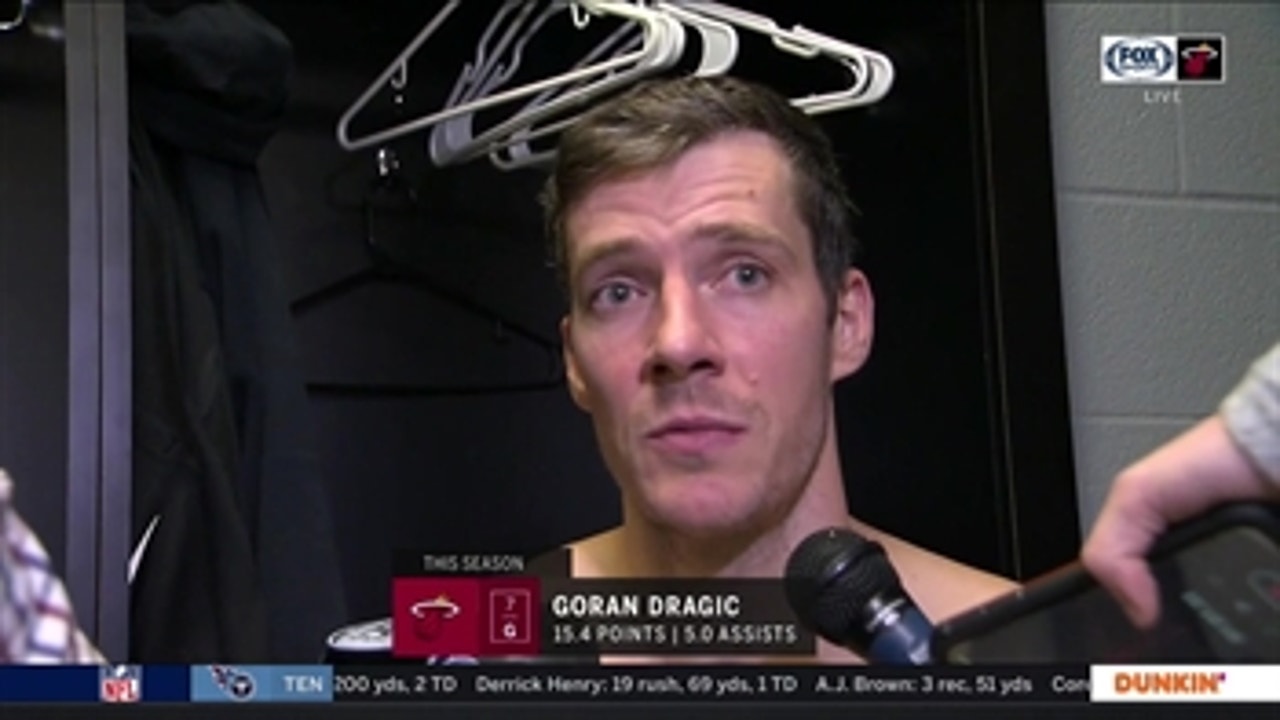 Goran Dragic on road loss to Spurs: 'We just need to keep pushing'