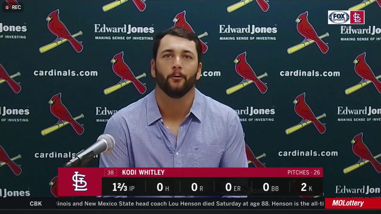 Kodi Whitley was 'a lot more comfortable' in second MLB appearance