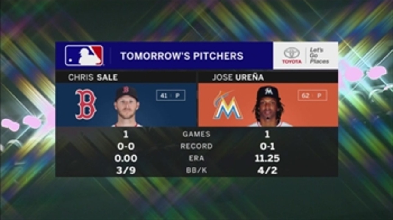 Jose Urena duels Chris Sale as Marlins finish up with Red Sox