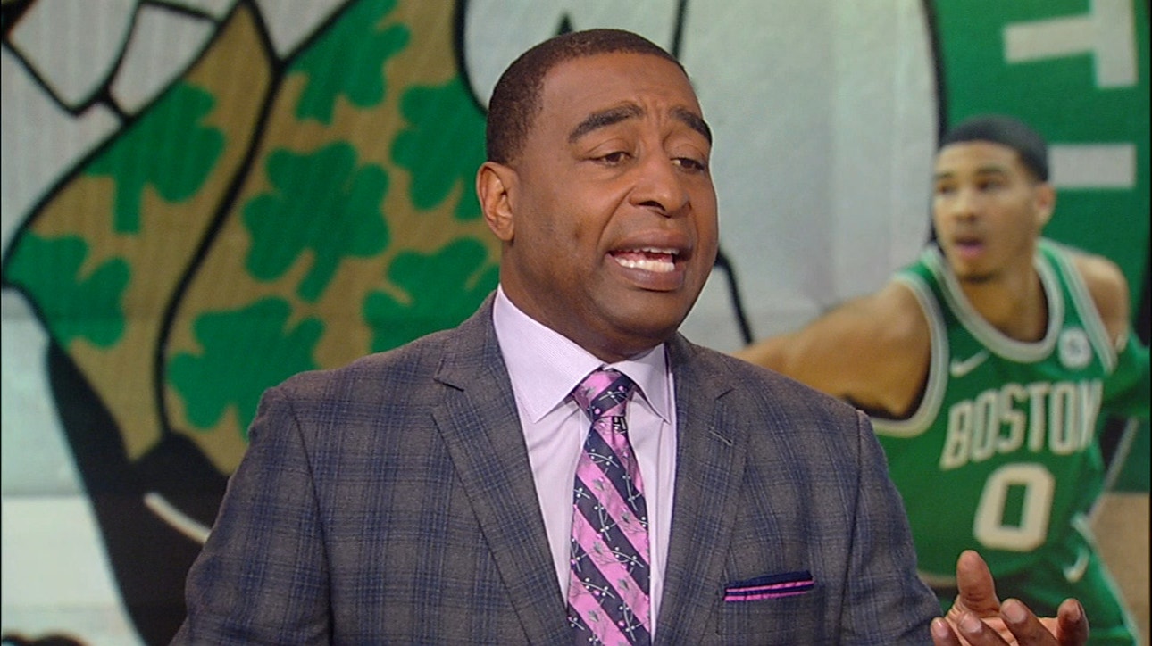 Cris Carter on the Boston Celtics trying to trade Kyrie Irving for Kawhi ' NBA ' FIRST THINGS FIRST