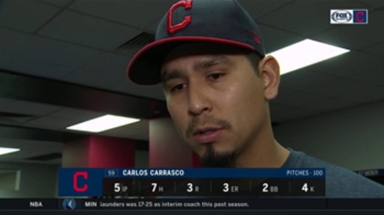 Carlos Carrasco didn't feel same as previous start