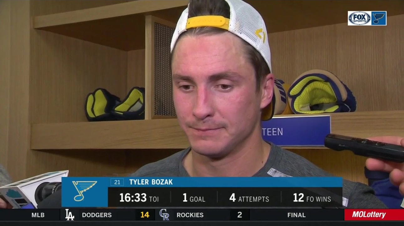 Bozak on Stars: 'It's nice to have that confidence against them'