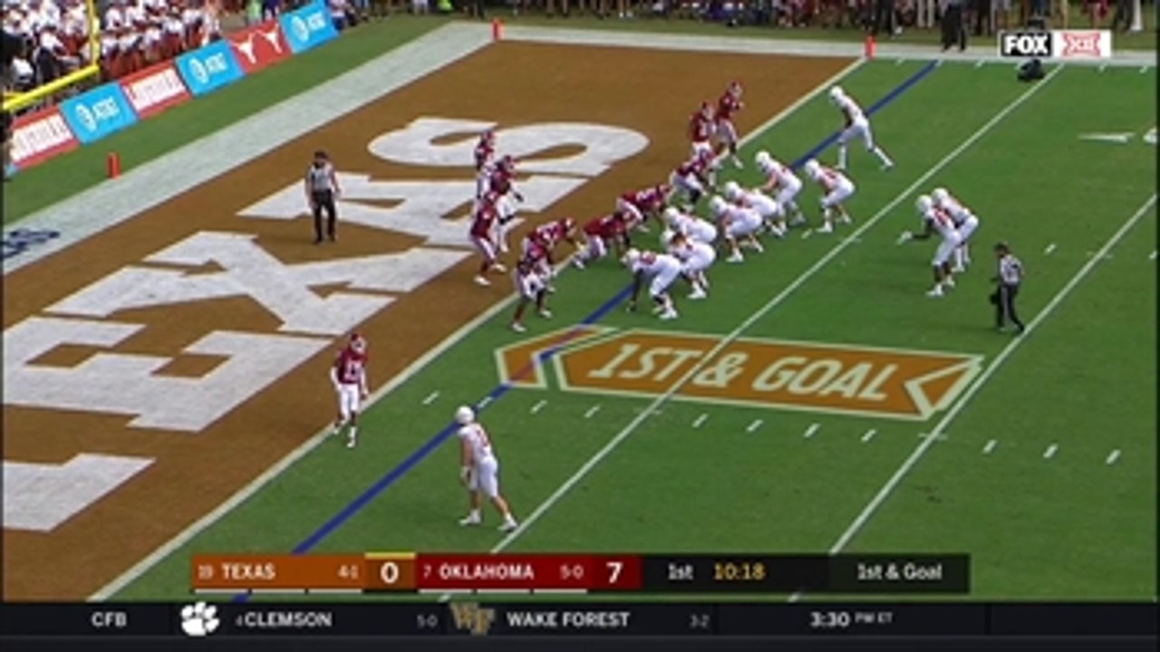 HIGHLIGHTS: Longhorns use trick play for first score vs. Oklahoma ' Red River Showdown