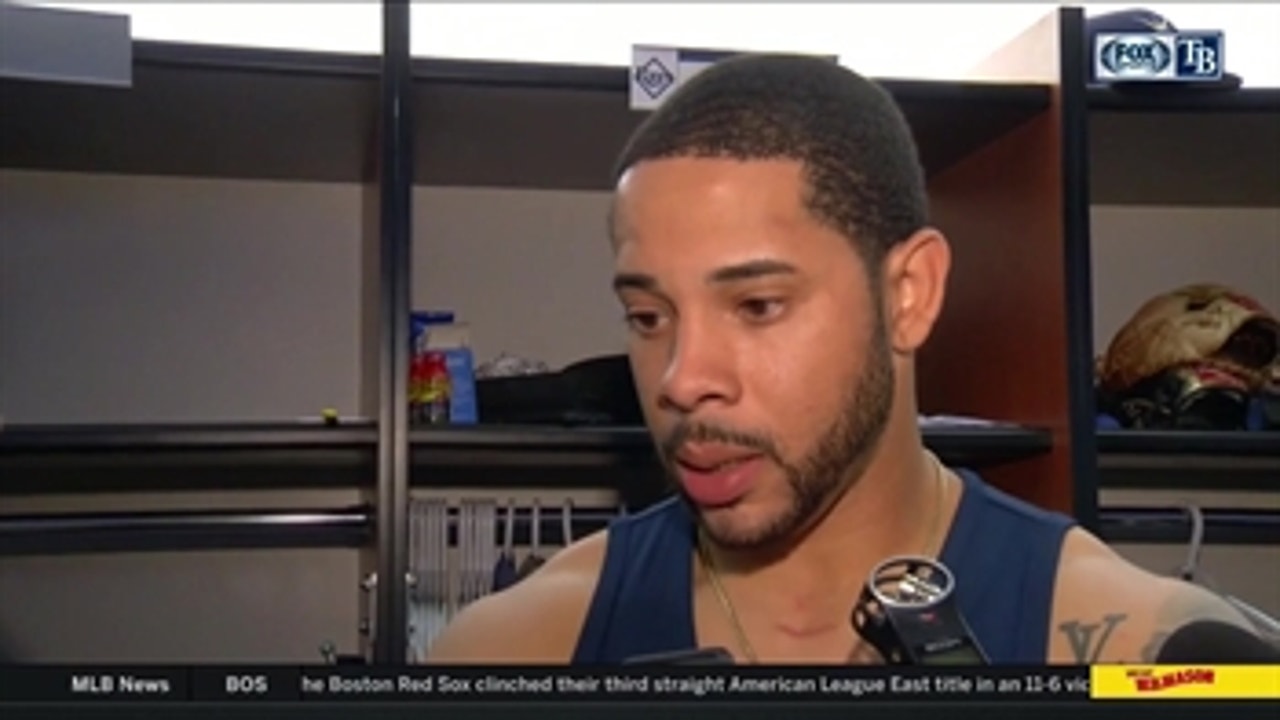Tommy Pham on how he has reached base in 23 straight games