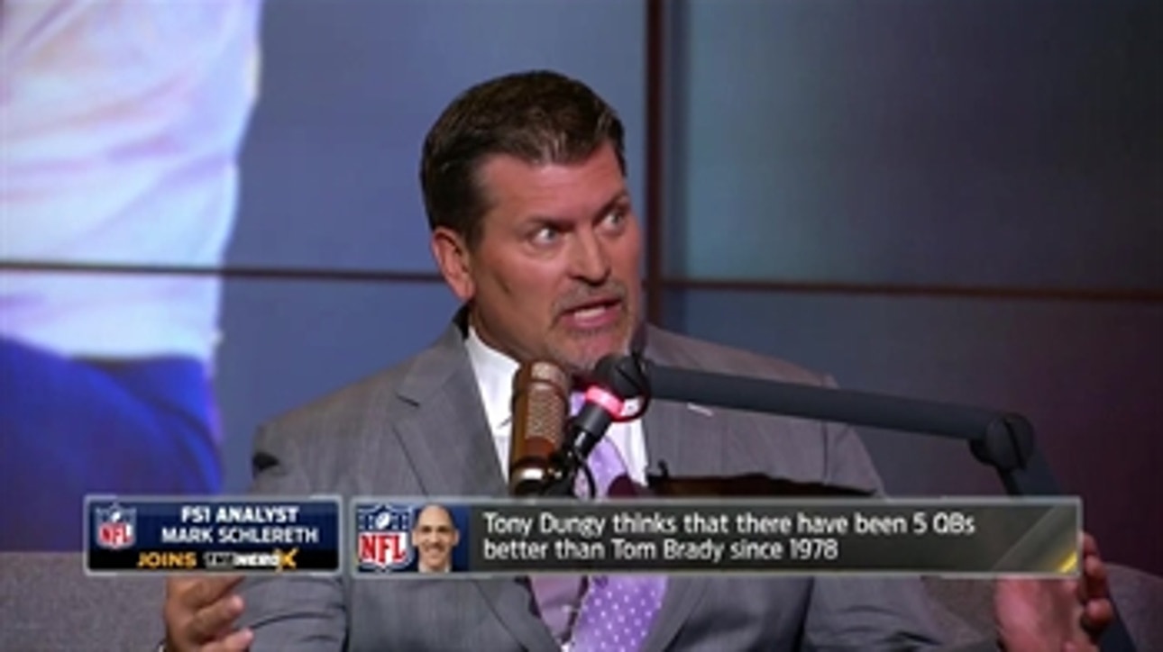 Is pettiness what's behind Tony Dungy ranking Brady #6 QB since 1978? Mark Schlereth explains ' THE HERD