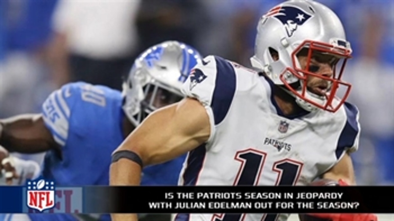 How does Edelman's injury affect the Patriots' season?
