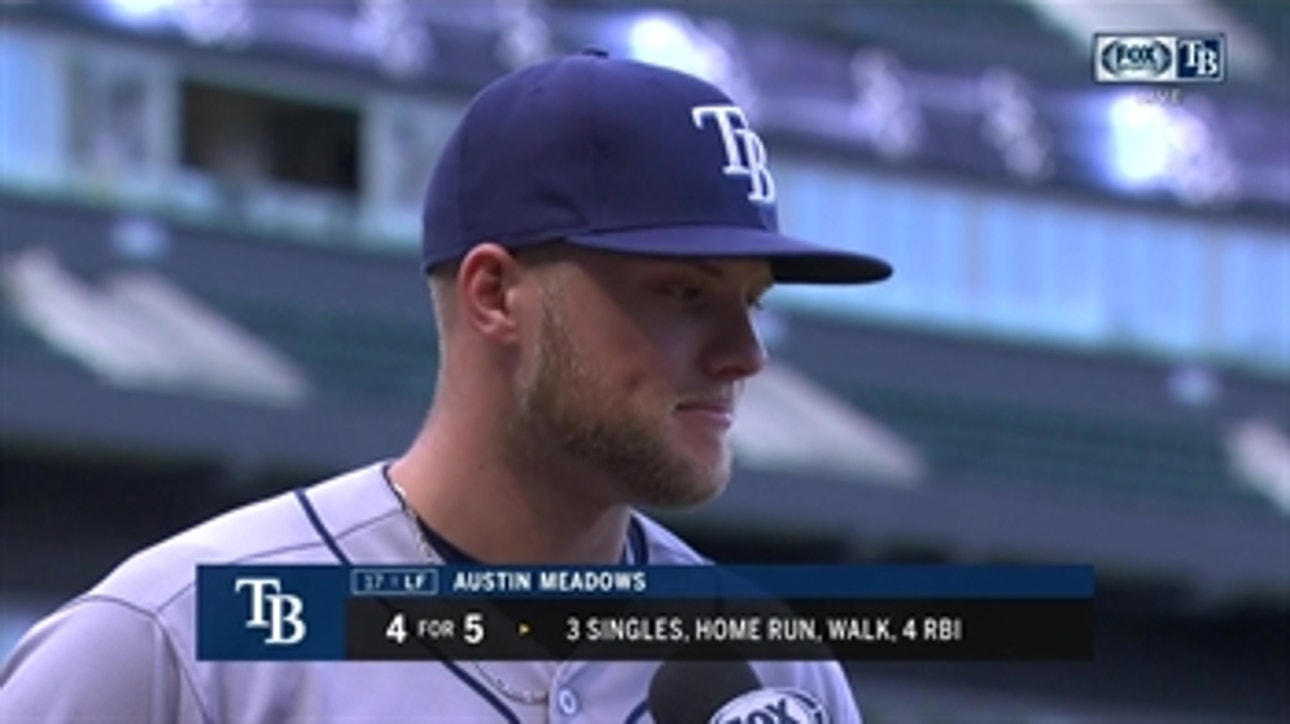 Rays OF Austin Meadows reflects on his big day at the plate