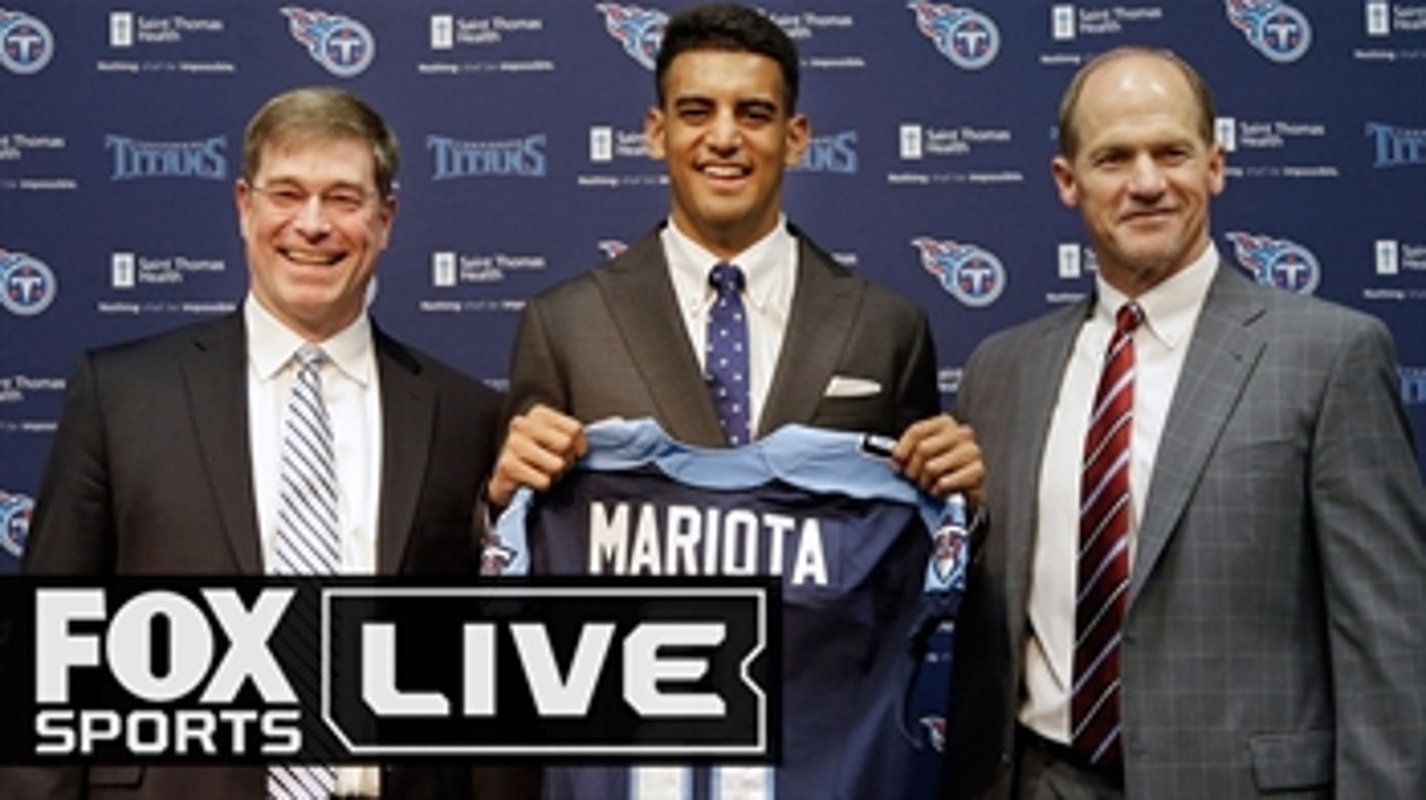 WATCH: You won't believe how Titans Receivers reacted to team drafting Marcus Mariota