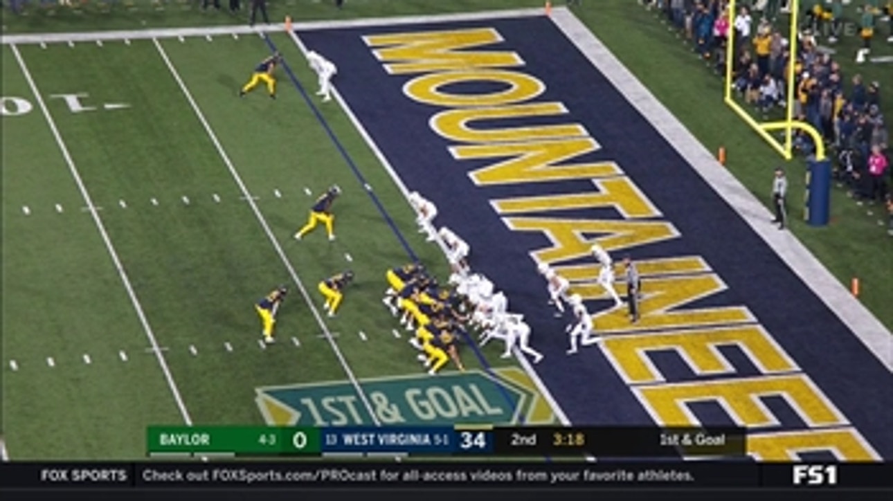 HIGHLIGHTS: WVU's Will Grier rushes up the middle for 1-yard TOUCHDOWN