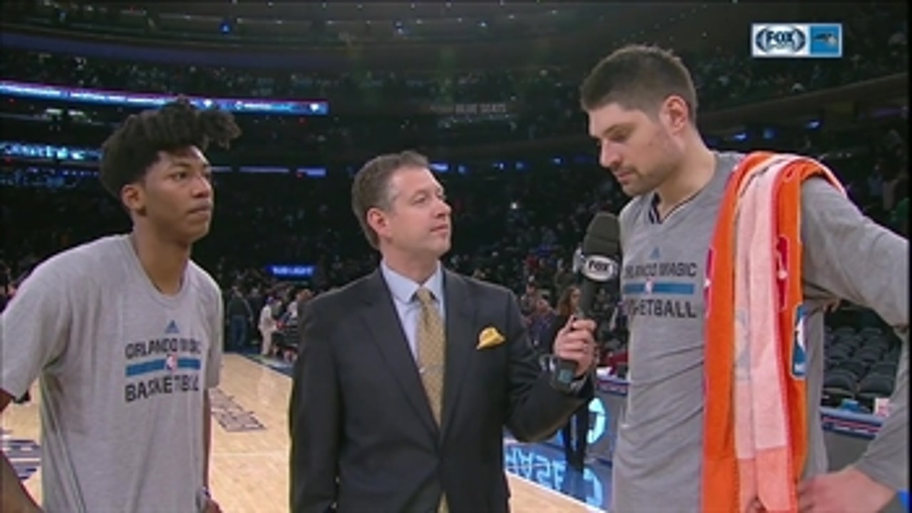 Nikola Vucevic and Elfrid Payton react to win over Knicks