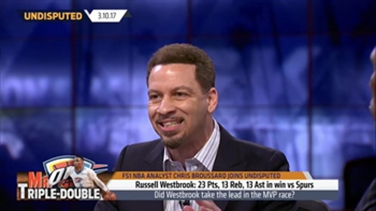 Russell Westbrook ties Wilt Chamberlain's triple-double mark, is he MVP? ' UNDISPUTED