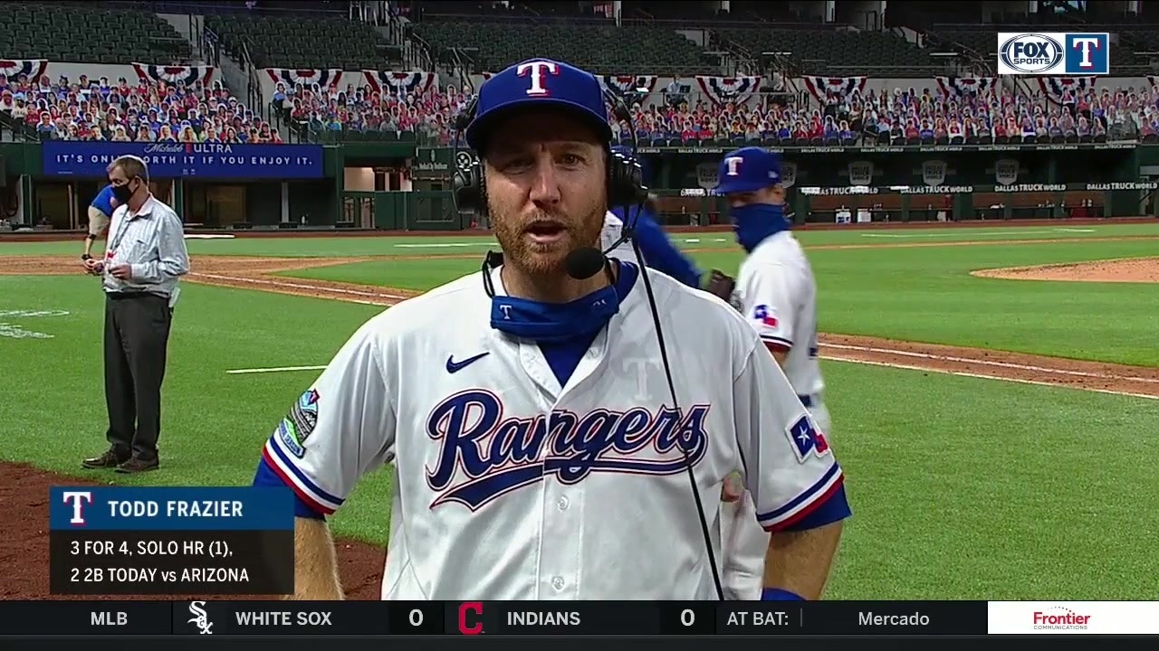 'We stepped up for the pitchers'  ' Frazier on Rangers win vs Arizona