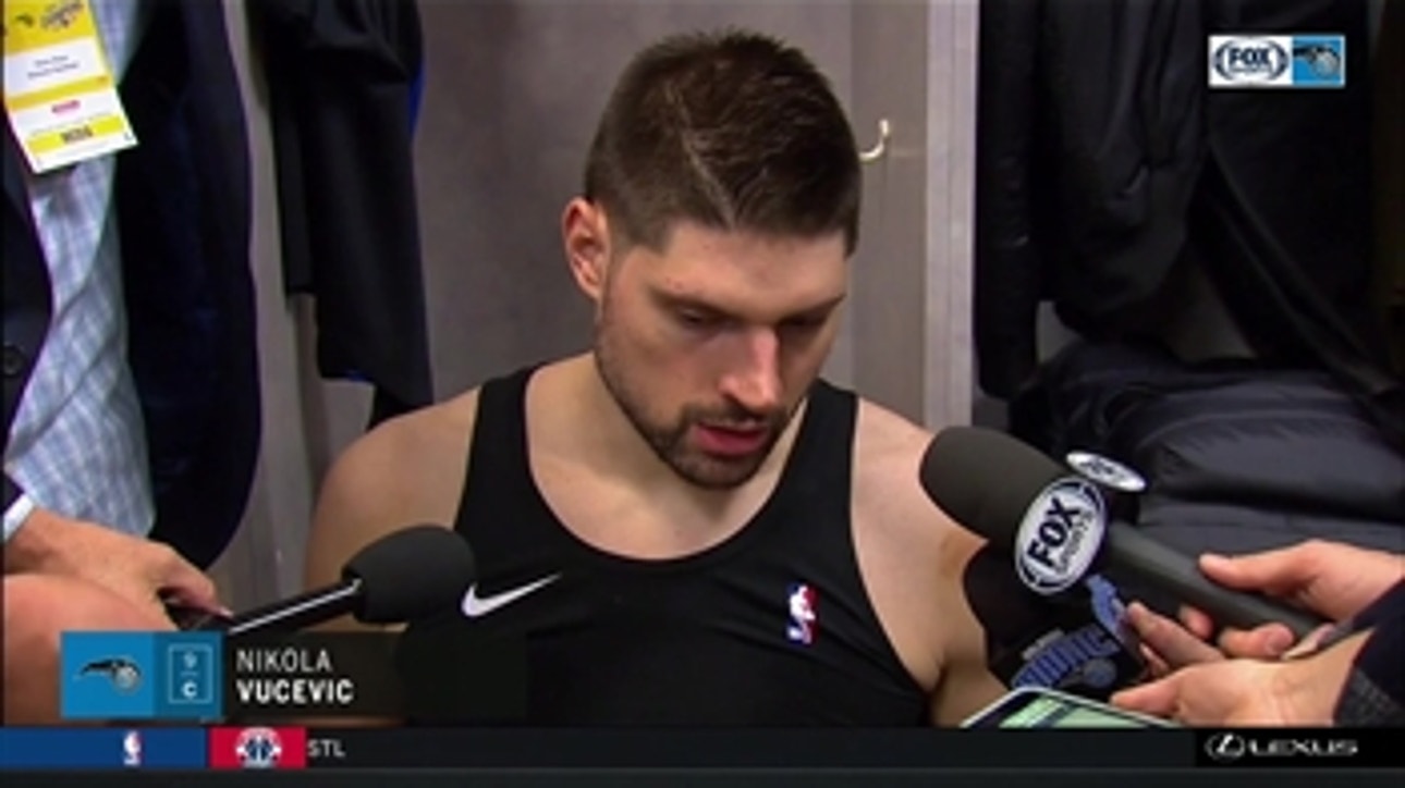Magic center Nikola Vucevic on facing Kevin Durant, Klay Thompson