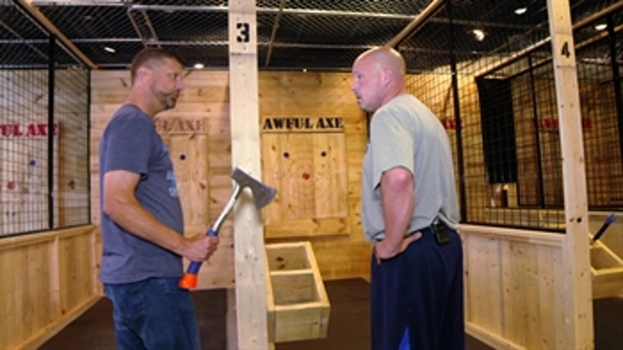 Ax Throwing with 'Skin' and Shedder ' Mavs Insider Offseason Edition
