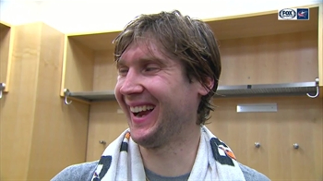 Bobrovsky, Duchene, Dzingel discuss Blue Jackets' playoff-clinching shootout win