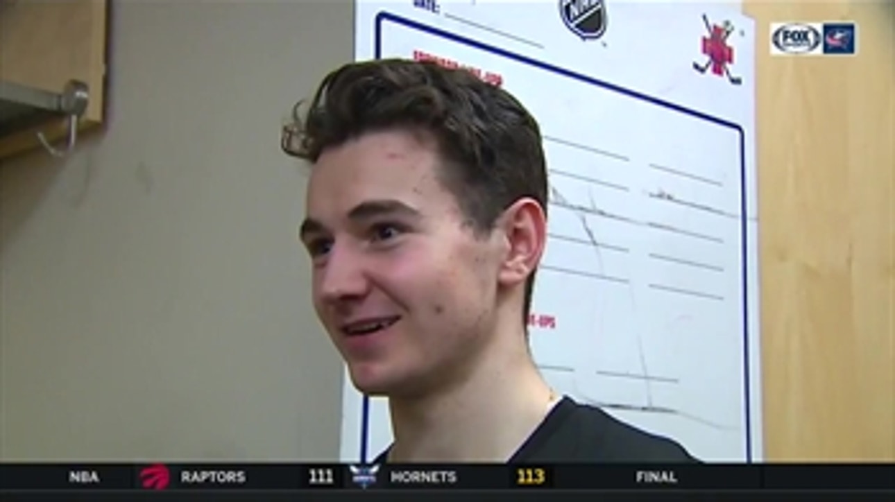 Alexandre Texier made his NHL debut in MSG, in front of his parents, and on the night his team clinched a playoff spot