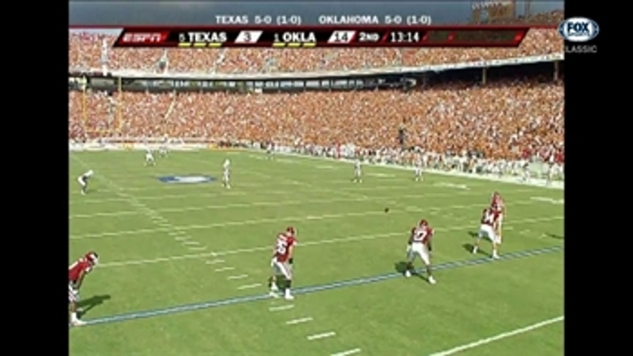 Texas returns the ball in for a touchdown in 2008 ' Red River Classics