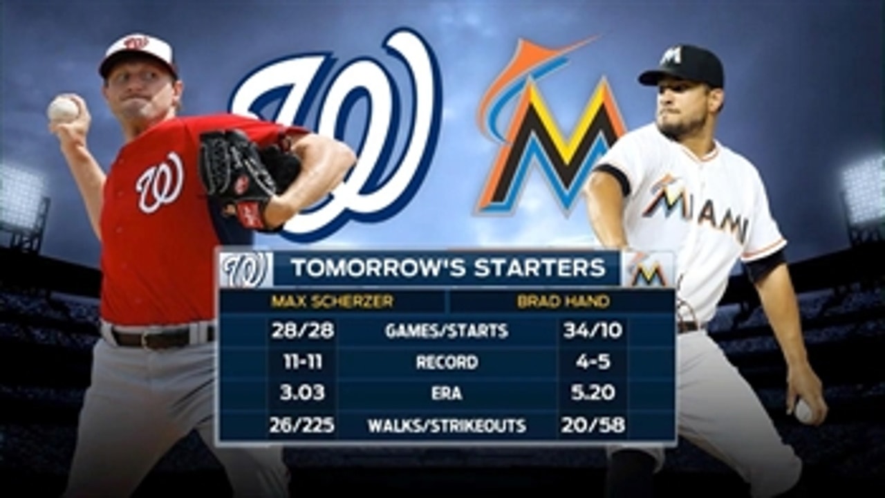 Marlins try for sweep of Nationals
