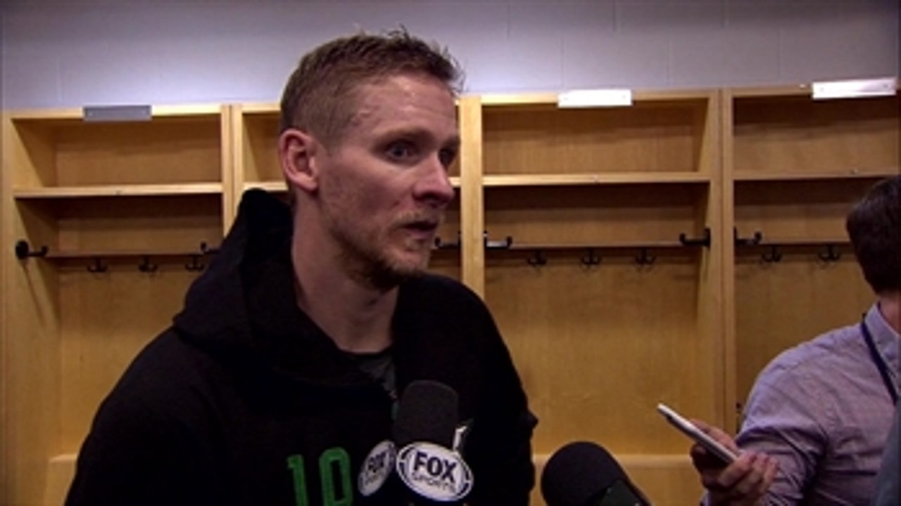 Corey Perry on his first time on the Ice with Dallas