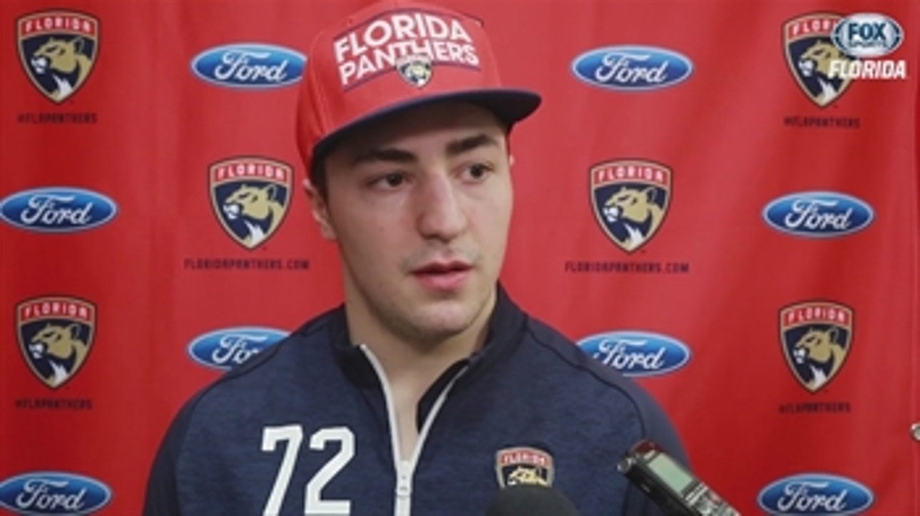 Frank Vatrano eager, excited to get on ice and help Panthers