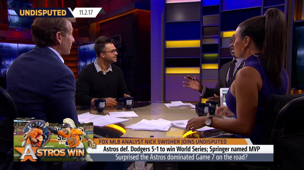 Nick Swisher,Skip Bayless, Shannon Sharpe talk Astros 2017 World Series title ' UNDISPUTED
